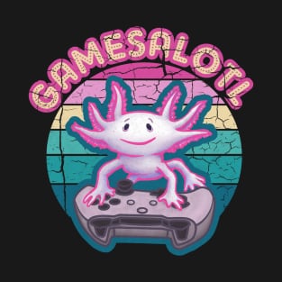 Gamesalotl Axolotl Gaming T-Shirt