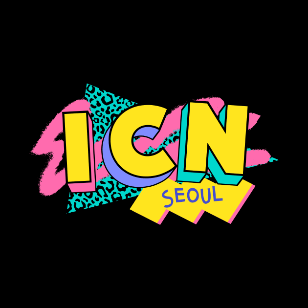 Seoul, South Korea Retro 90s Logo by SLAG_Creative