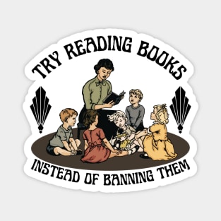 Try Reading Books Magnet