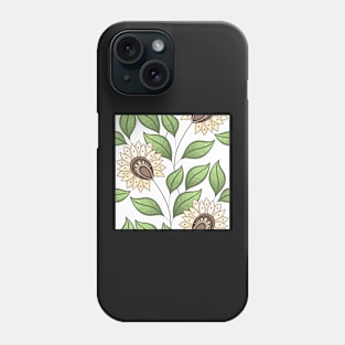 Spring Pattern with Floral Motifs Phone Case