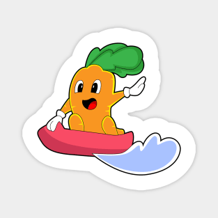 Carrot Snowboard Winter sports Magnet