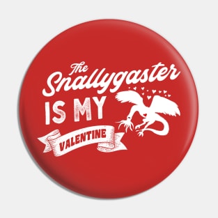 The Snallygaster is My Valentine Cute Valentines Day Cryptid Pin