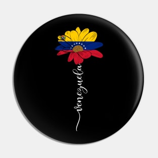 Vintage Venezuela Sunflower Flag Venezuela Lover Pin