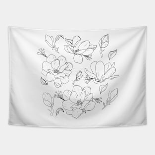 Magnolia Flowers Tapestry