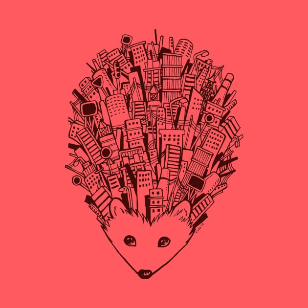 Urban hedgehog by koomalaama