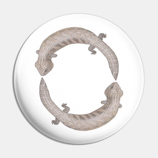 Blue tongue skink circle Pin by Luilouu