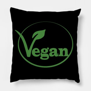 Vegan Symbol - Plant Based and Eco Friendly Pillow