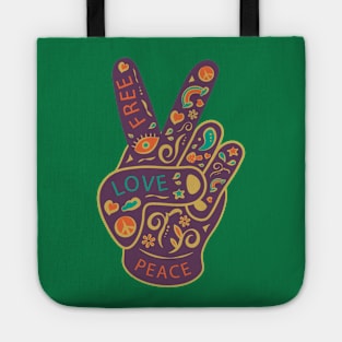 Peace Hand Tote