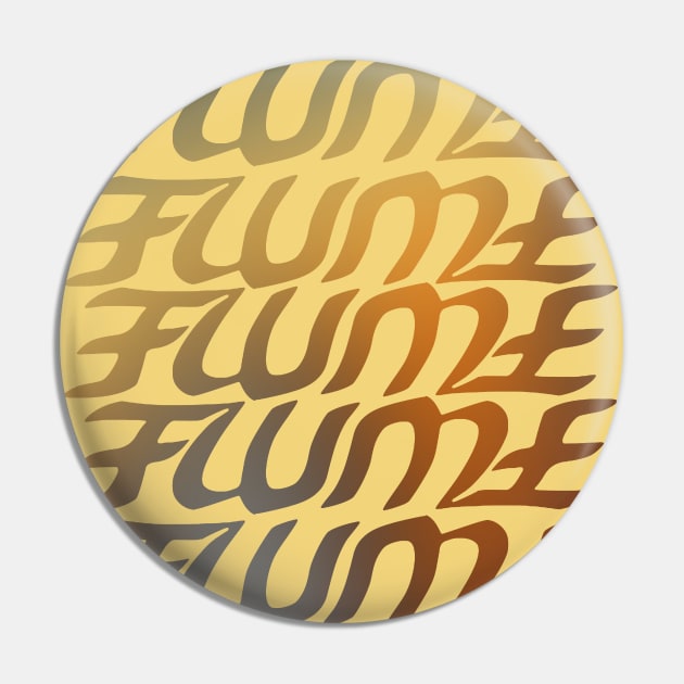 Hi This Is Flume Logo Multi-Coloured 6 Pin by fantanamobay@gmail.com