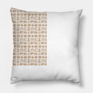 Neutral beige magic pattern Pillow