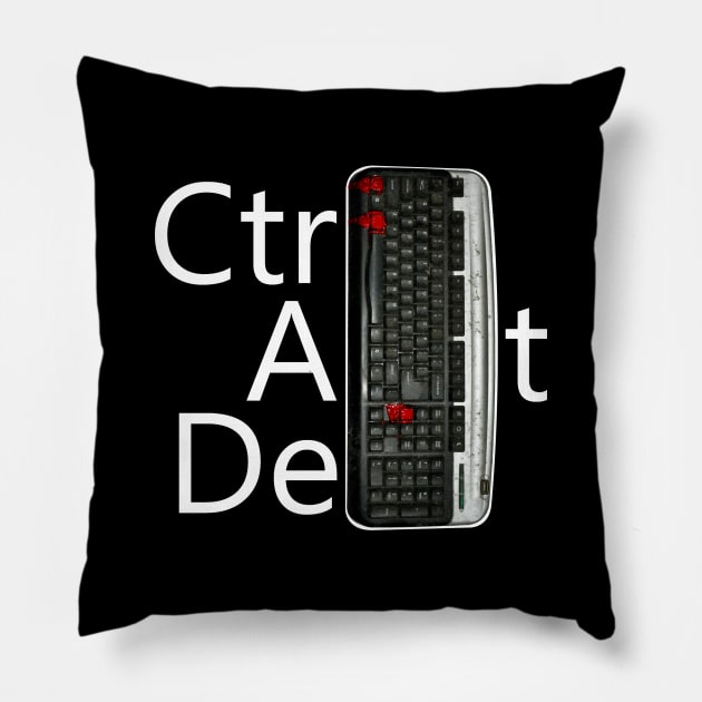 Ctrl Alt Del Pillow by barmalisiRTB