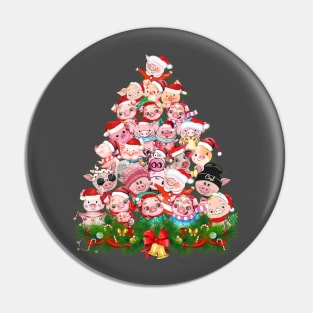 Pig Merry Christmas Tree. Pin