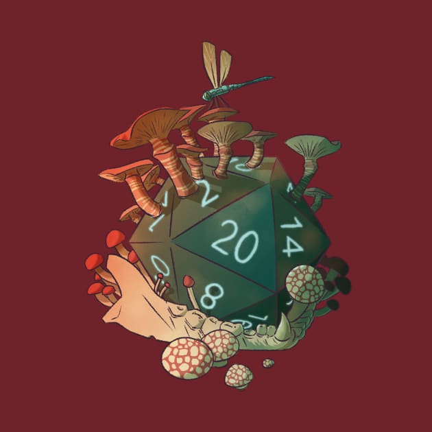 Druid Twenty Sided Die by kyl_armstrong