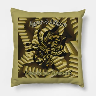 Igor & More Tarantula Liminal Spaces Yellow Pillow