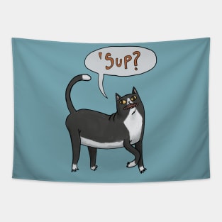 "'Sup?" Cat Tapestry