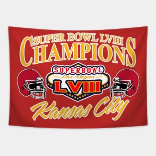 Kanas City Super Bowl LVIII Champions Tapestry