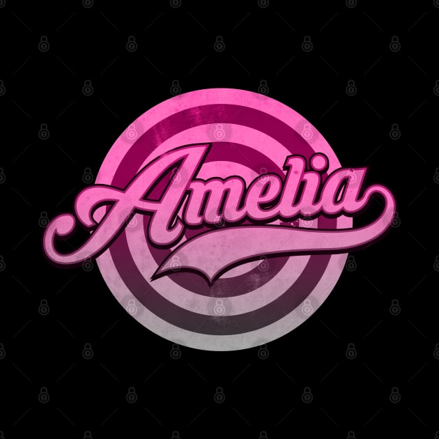 Pink Amelia Name by CTShirts