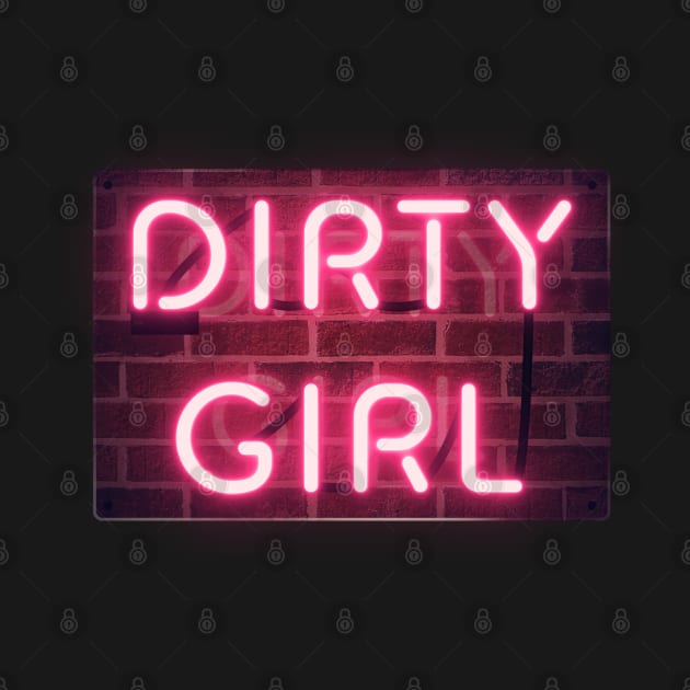 Dirty Girl Logo w/ Brick Wall by Dirty Girl