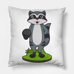 Racoon Bowling Bowling ball Pillow