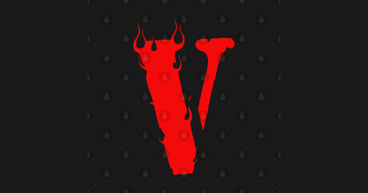 vlone logo red