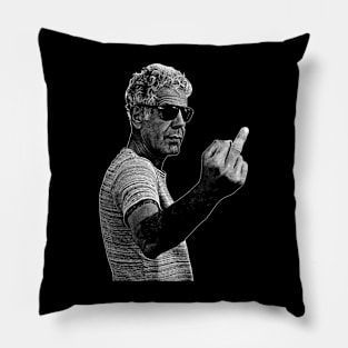 Anthony Bourdain // Vintage 90s Pillow