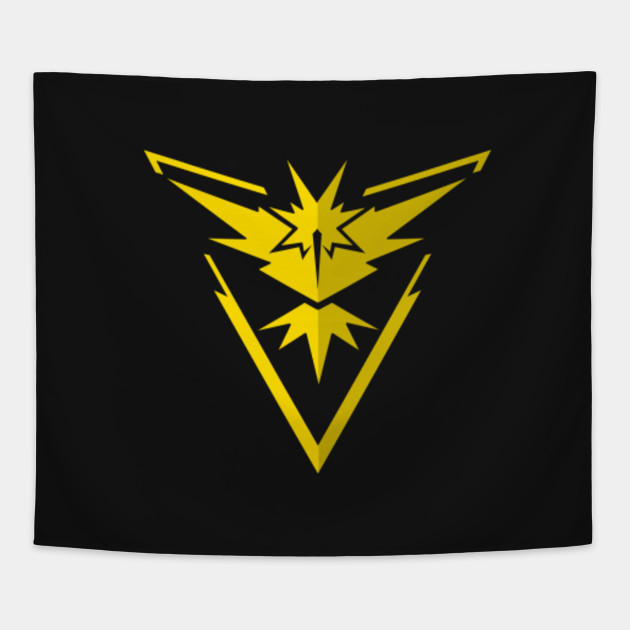 Pokémon Go Team Instinct Logo Team Instinct Tapestry Teepublic