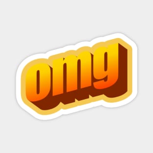 oh my word art Magnet