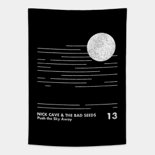 Nick Cave & The Bad Seeds / Minimal Graphic Design Tribute T-Shirt Tapestry