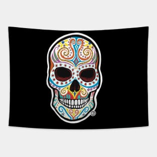 Dia De Los Muertos Calavera Sugar Skull Tapestry