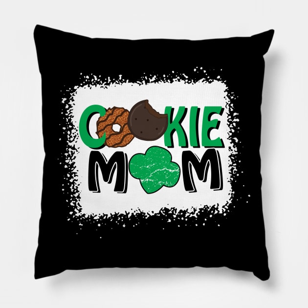 Cookie Mom Girl Troop Leader Family Matching Pillow by artbyhintze