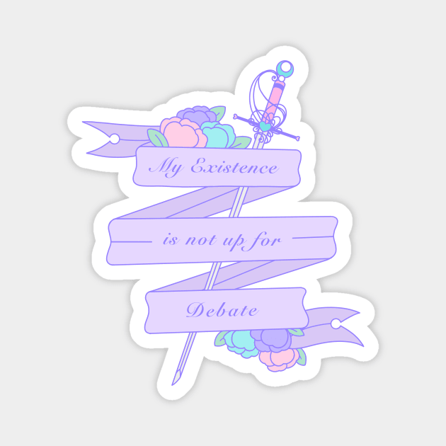 Bi - My Existence Is Not Up For Debate Magnet by Cosmic Queers