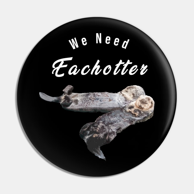 Cute Sea Otter T-Shirt for Animal Lover, Women, Kids And Men Pin by junghc1