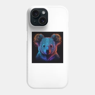 Koala Neon Art 2 Phone Case