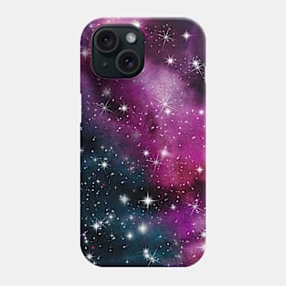 Colorful Universe Nebula Galaxy And Stars Phone Case