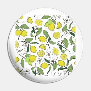 lemons on white Pin