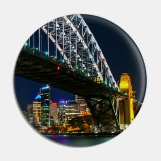 Sydney Harbour at Night, NSW, Australia Pin