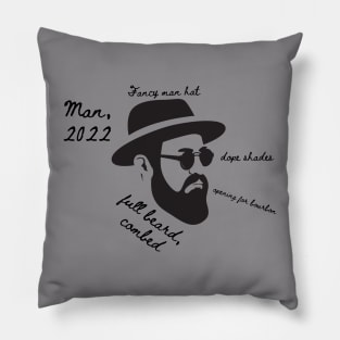 Hipster Guy Pillow