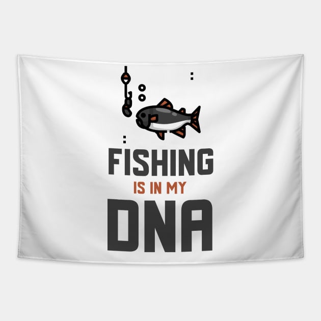 Fishing Is In My DNA Tapestry by Jitesh Kundra