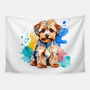 Yorkipoo Watercolor Tapestry