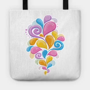 Abstract splash Tote