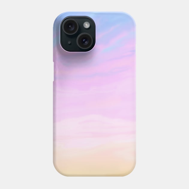 Pastel Sunset Sky  Aesthetic Lofi Phone Case by Trippycollage