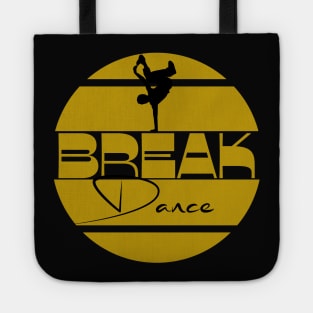 Breakdance yellow black Tote