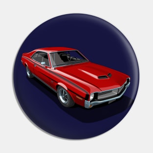 AMC Javelin in Matador Red Pin