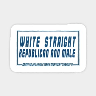 White Straight Republican and Male Magnet