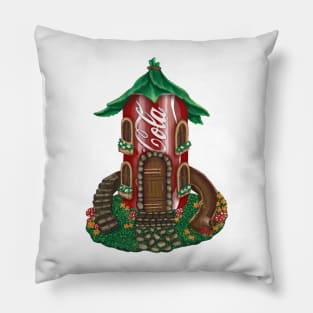 Fairy Cottage Tiny House Recycle-Reuse Sustainability Pillow