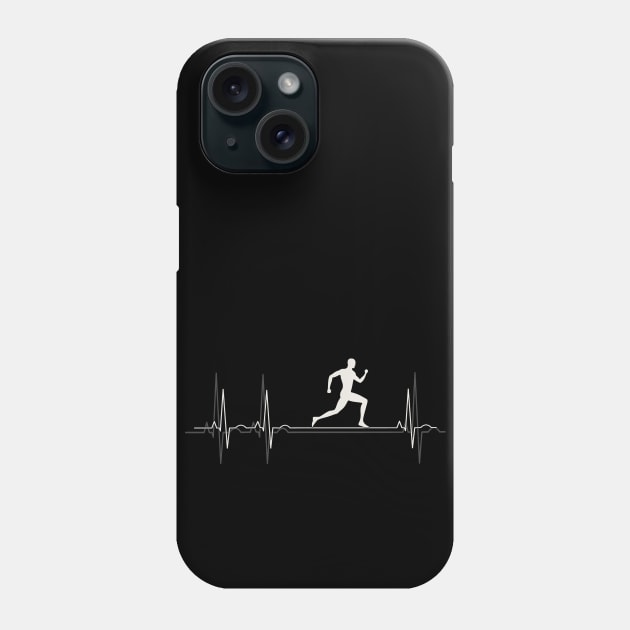 Heartbeat Running - I Love Running Phone Case by Jose Luiz Filho