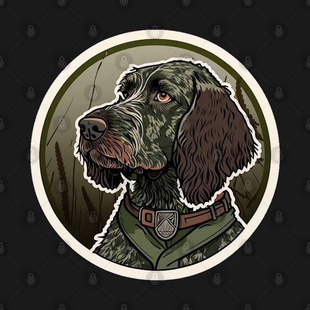 German Roughhaired Pointer Camouflage Motif by Mike O.