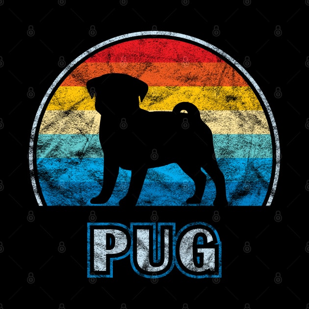 Pug Vintage Design Dog by millersye