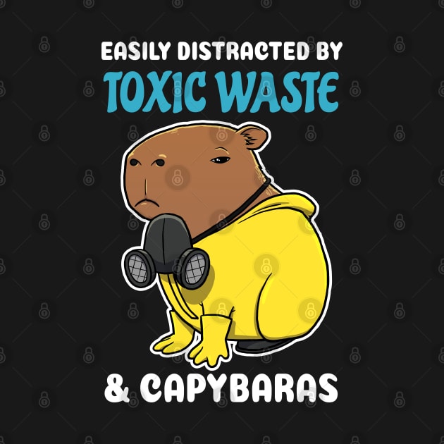 Easily Distracted by Toxic Waste and Capybaras Cartoon by capydays