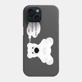 Pretty bear cub Phone Case